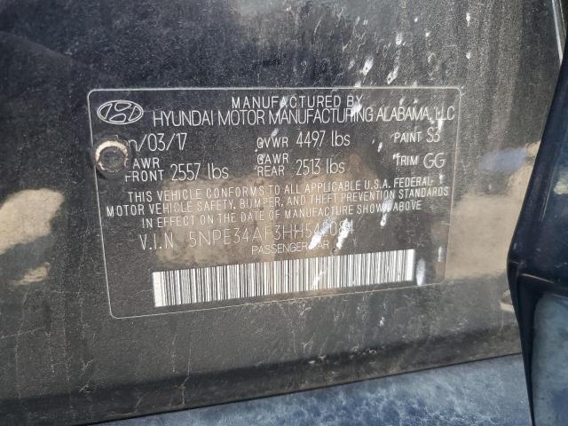 2017 HYUNDAI SONATA SPO 5NPE34AF3HH542084