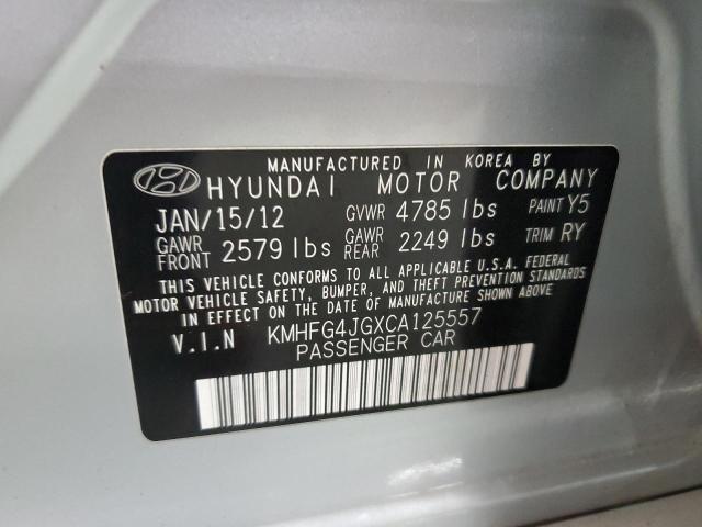 2012 HYUNDAI AZERA GLS #3235802759