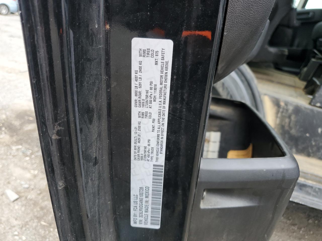 RAM PROMASTER 2500 HIGH