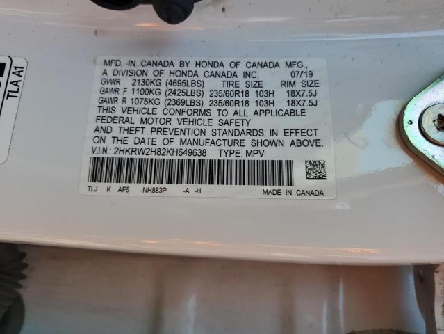 2019 HONDA CR-V EXL #3303805433