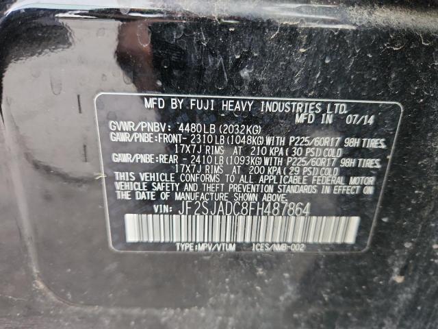 2015 SUBARU FORESTER 2 - JF2SJADC8FH487864