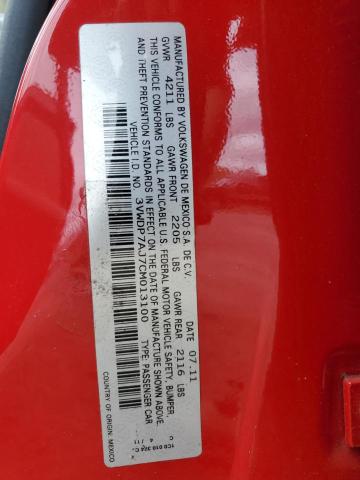 2012 VOLKSWAGEN JETTA SE - 3VWDP7AJ7CM013100