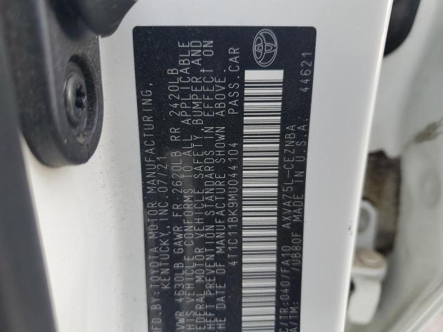 2021 TOYOTA CAMRY LE 4T1C11BK9MU044104