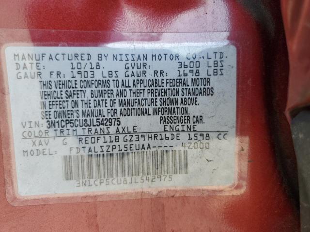 2018 NISSAN KICKS S 3N1CP5CU8JL542975