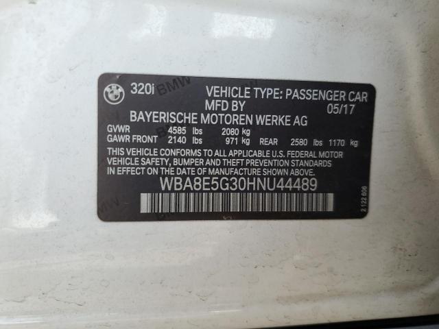 2017 BMW 320 XI WBA8E5G30HNU44489