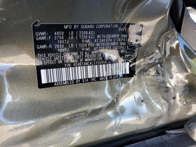 2020 SUBARU OUTBACK LI 4S4BTANC4L3150958