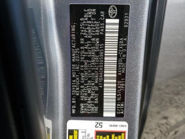 2025 TOYOTA CAMRY XSE - 4T1DAACK6SU596515