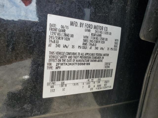 2015 FORD EDGE TITANIUM - 2FMTK3K97FBB68189