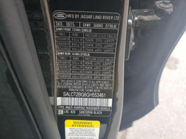 2016 LAND ROVER DISCOVERY - SALCT2BG6GH553461