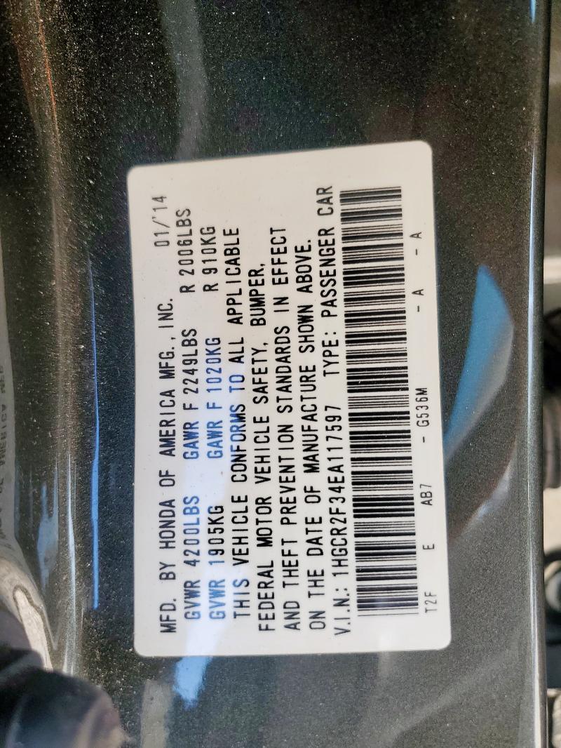 2014 HONDA ACCORD LX - 1HGCR2F34EA117597