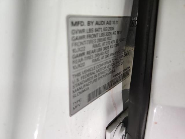 2022 AUDI Q8 PREMIUM WA1EVBF11ND007844