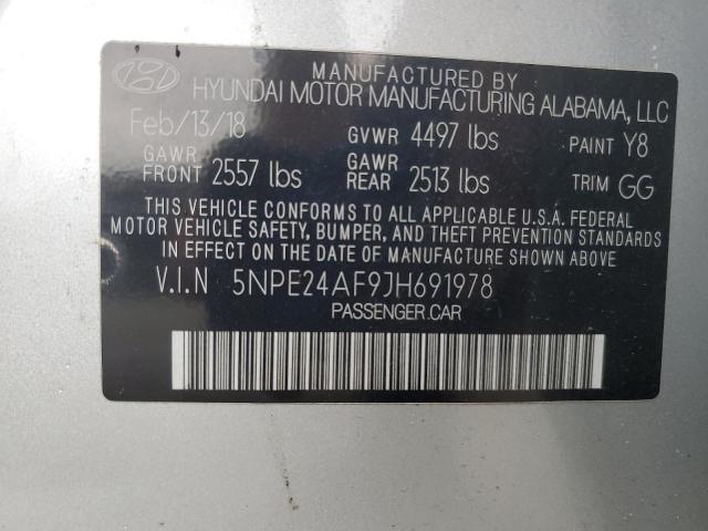 2018 HYUNDAI SONATA SE 5NPE24AF9JH691978