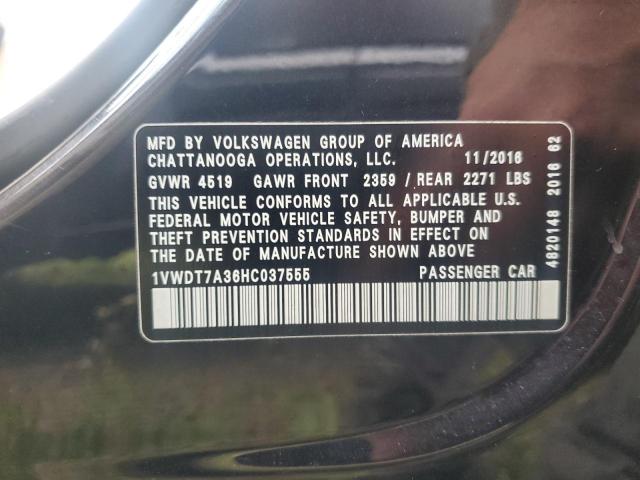 2017 VOLKSWAGEN PASSAT R-L 1VWDT7A36HC037555