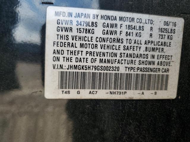 2016 HONDA FIT EX JHMGK5H79GS002320