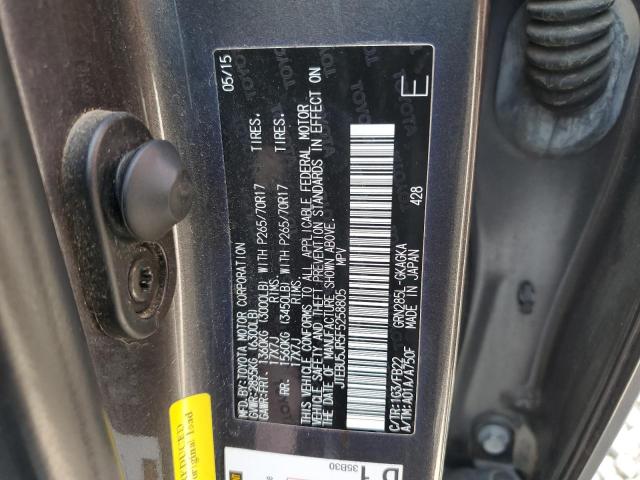 2015 TOYOTA 4RUNNER SR JTEBU5JR5F5258805