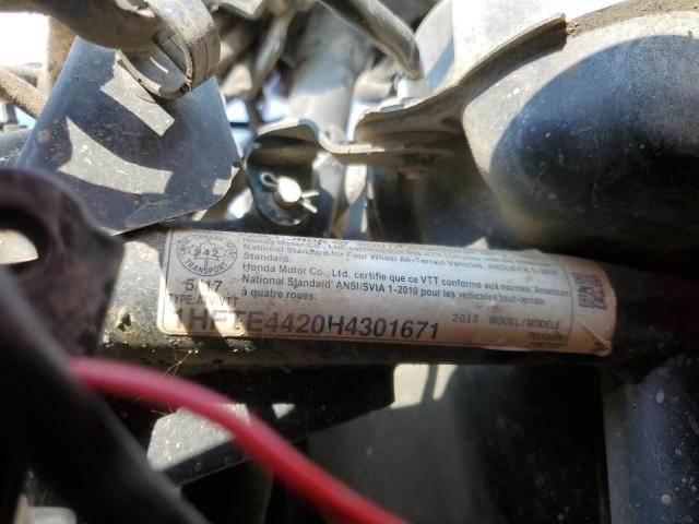 2017 HONDA TRX500 FM 1HFTE4420H4301671