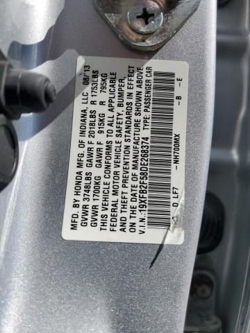 2013 HONDA CIVIC LX - 19XFB2F58DE268374