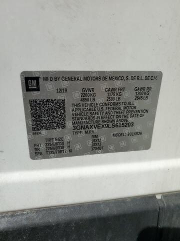 2020 CHEVROLET EQUINOX LT 3GNAXVEX9LS615203