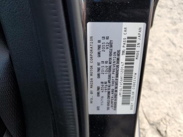 2017 MAZDA 6 TOURING JM1GL1V56H1120147