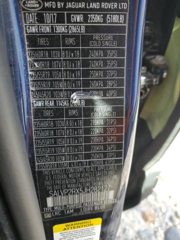 2018 LAND ROVER RANGE ROVER EVOQUE SE SALVP2RX5JH282127