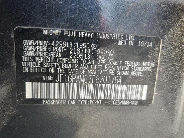 2015 SUBARU IMPREZA LIMITED JF1GPAM67F8201764