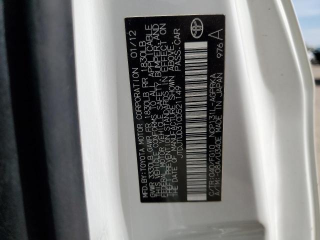 2012 TOYOTA YARIS - JTDJTUD31CD521149