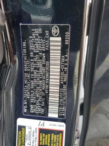 2017 TOYOTA CAMRY LE 4T1BF1FK1HU726200