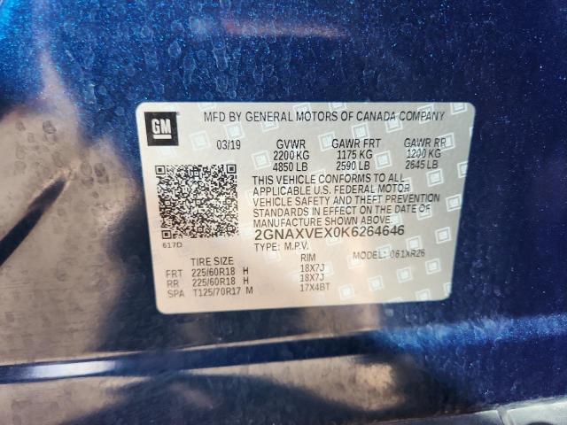 2019 CHEVROLET EQUINOX LT #3284628353