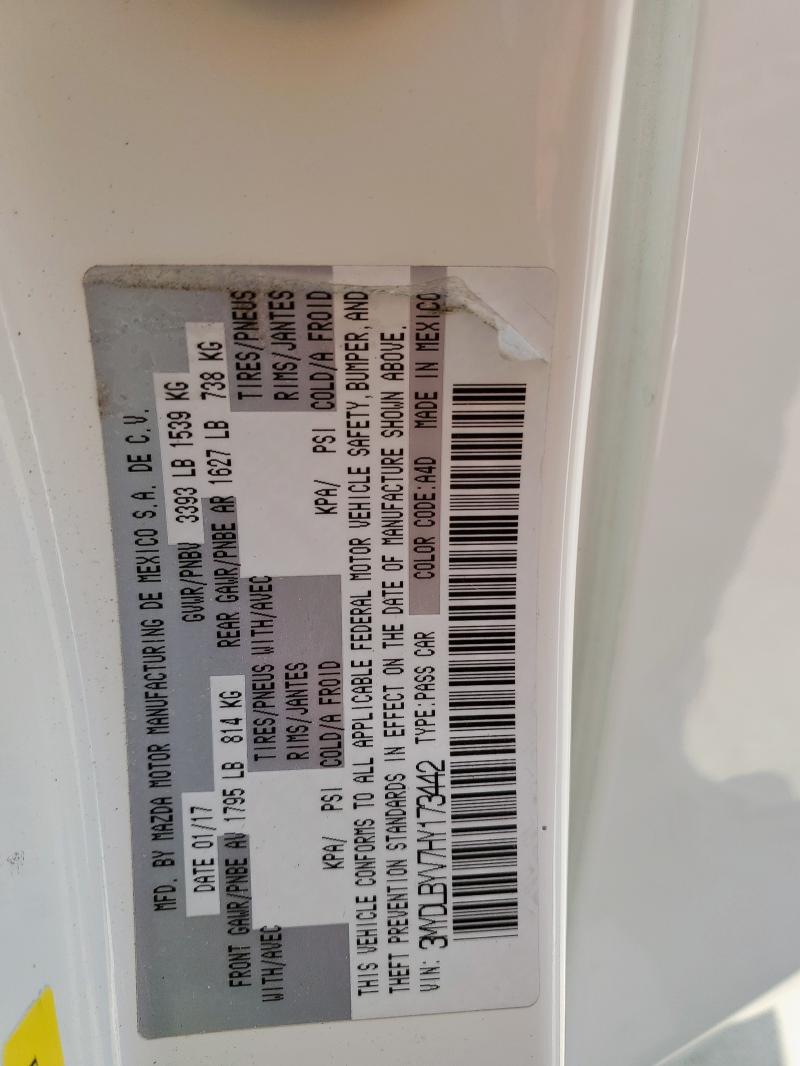 2017 TOYOTA YARIS IA 3MYDLBYV7HY173442