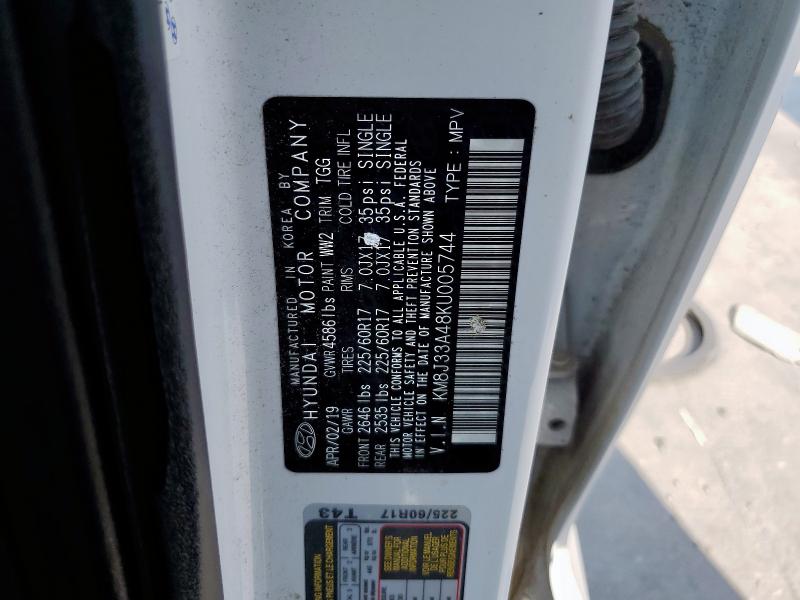 2019 HYUNDAI TUCSON LIM KM8J33A48KU005744