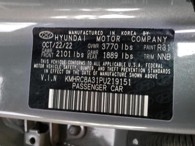 2023 HYUNDAI VENUE SEL KMHRC8A31PU219151