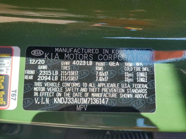 2021 KIA SOUL EX KNDJ33AU1M7136147