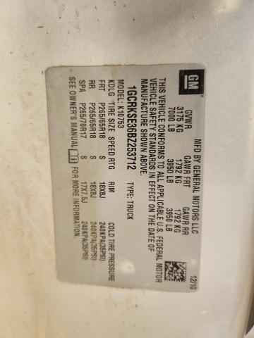 2011 CHEVROLET SILVERADO - 1GCRKSE36BZ253712