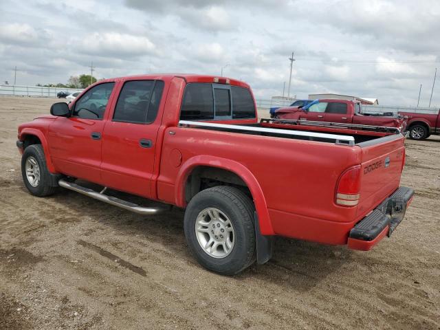 DODGE DAKOTA QUA 2002 red crew pic gas 1B7HG38N52S721308 photo #3