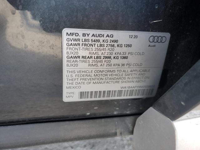 2021 AUDI Q5 PREMIUM - WA1BAAFYXM2039532