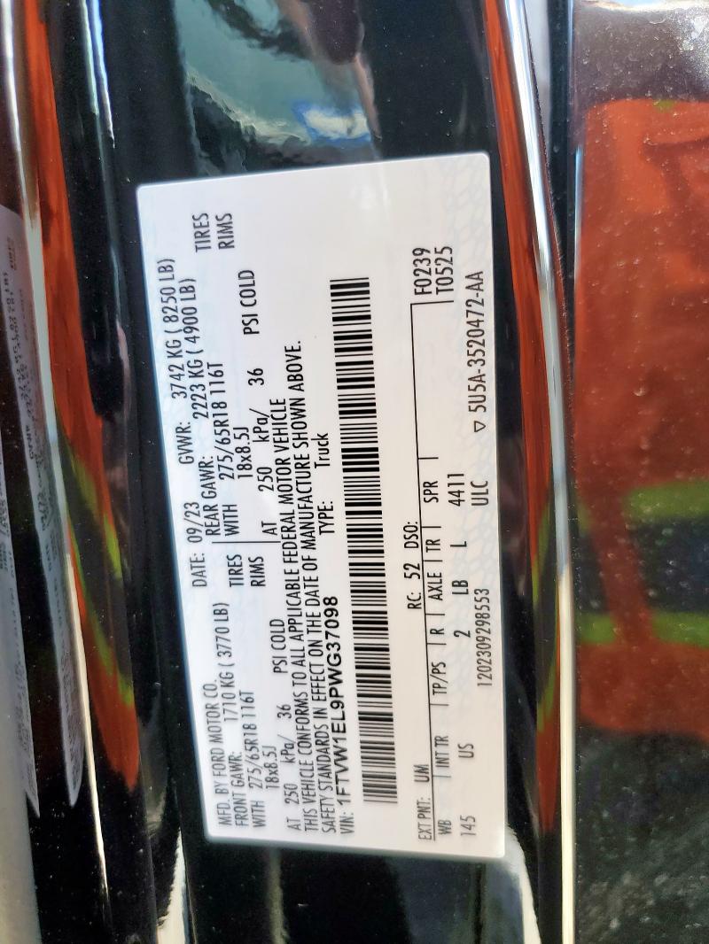 2023 FORD F150 LIGHT - 1FTVW1EL9PWG37098