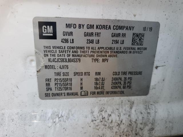 2020 BUICK ENCORE ESS KL4CJCSB3LB045379