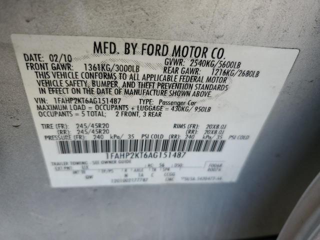 2010 FORD TAURUS SHO #3281456984