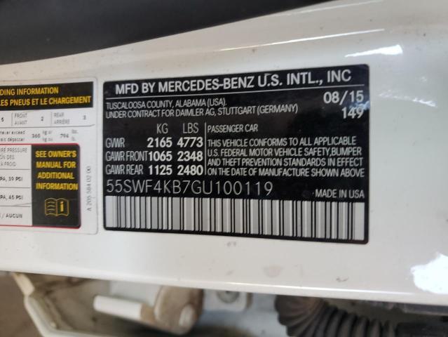 2016 MERCEDES-BENZ C 300 4MAT 55SWF4KB7GU100119