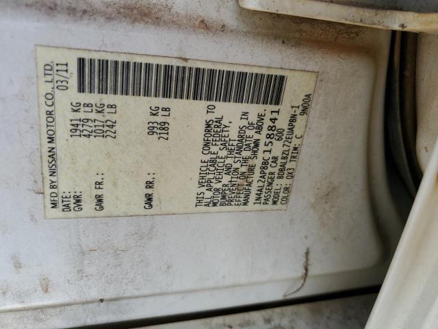 2011 NISSAN ALTIMA BAS - 1N4AL2AP8BC158841