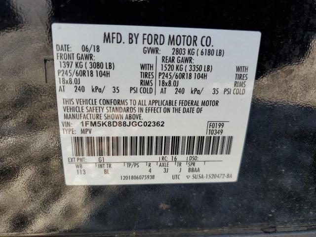 2018 FORD EXPLORER X - 1FM5K8D88JGC02362