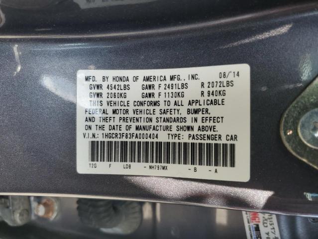 2015 HONDA ACCORD EXL 1HGCR3F83FA000404