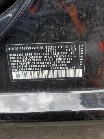 2025 VOLKSWAGEN JETTA SE 3VW7X7BU4SM071380
