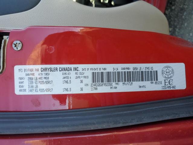 2015 DODGE GRAND CARA 2C4RDGBG0FR523581