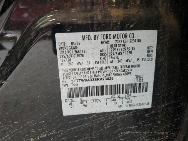 2025 FORD MAVERICK XL 3FTTW8A33SRA73028