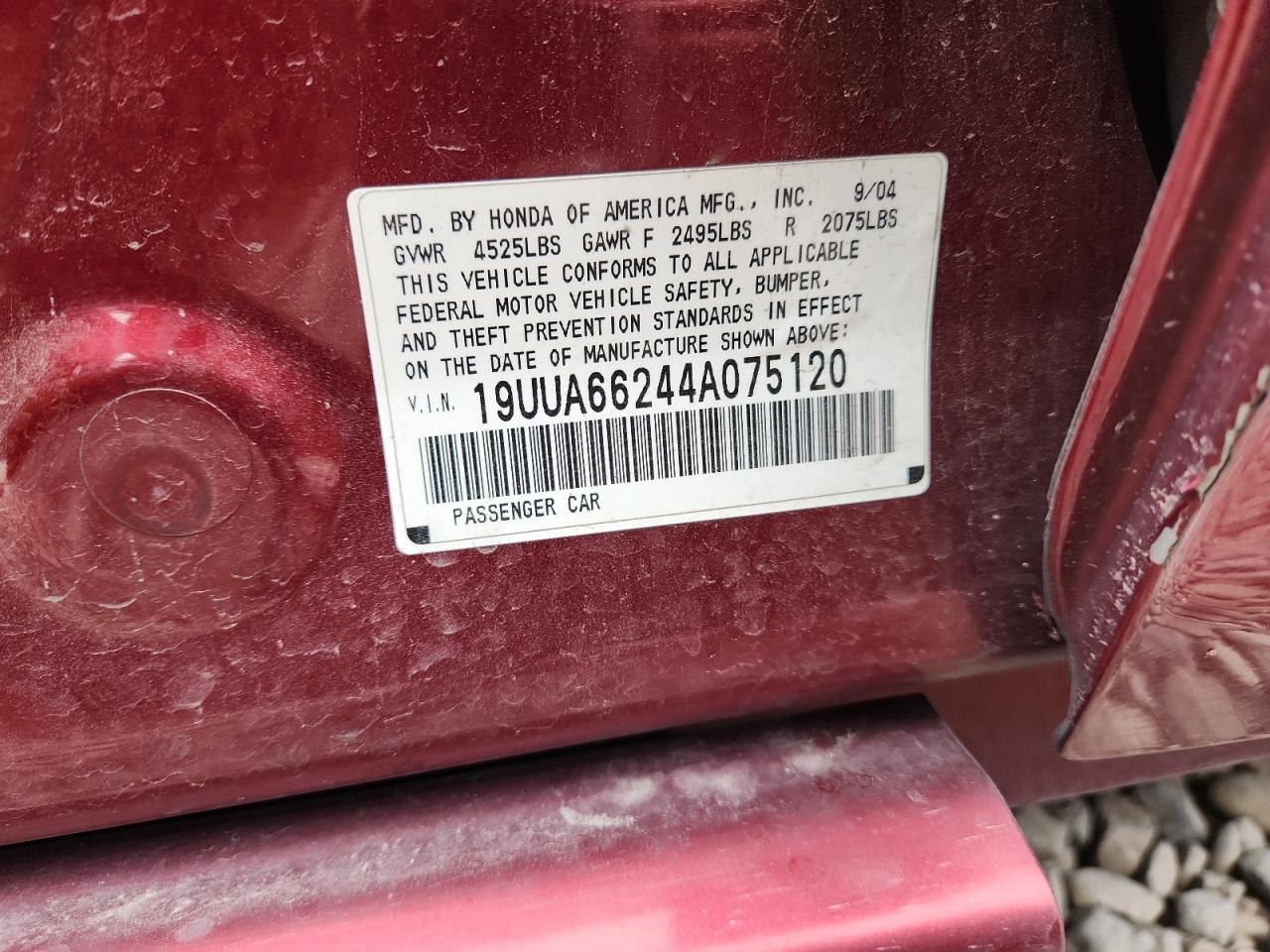 Lot #3290483492 2004 ACURA TL