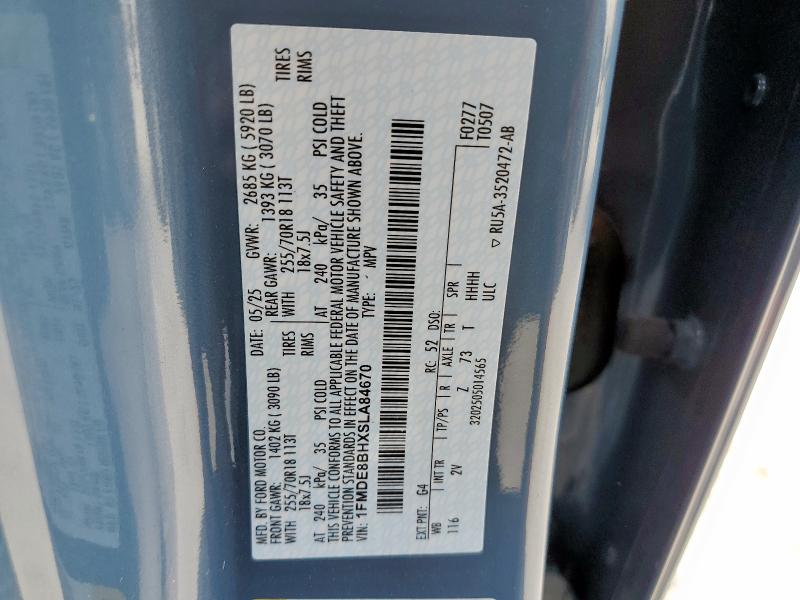 2025 FORD BRONCO OUT - 1FMDE8BHXSLA84670