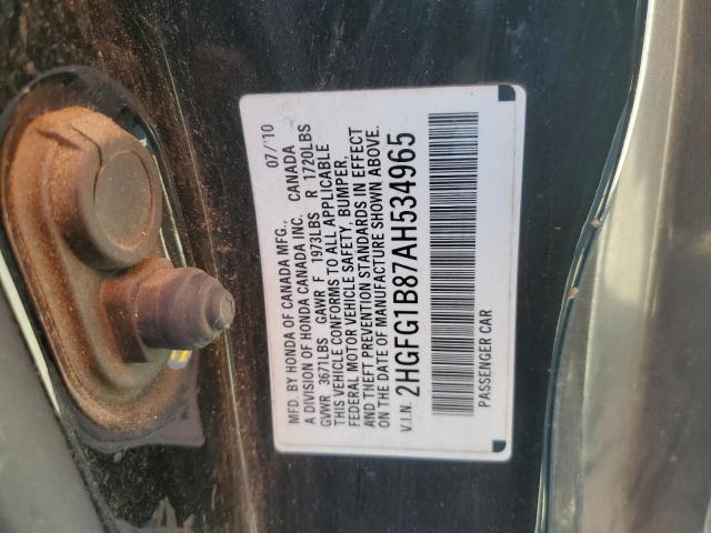 2010 HONDA CIVIC EX - 2HGFG1B87AH534965