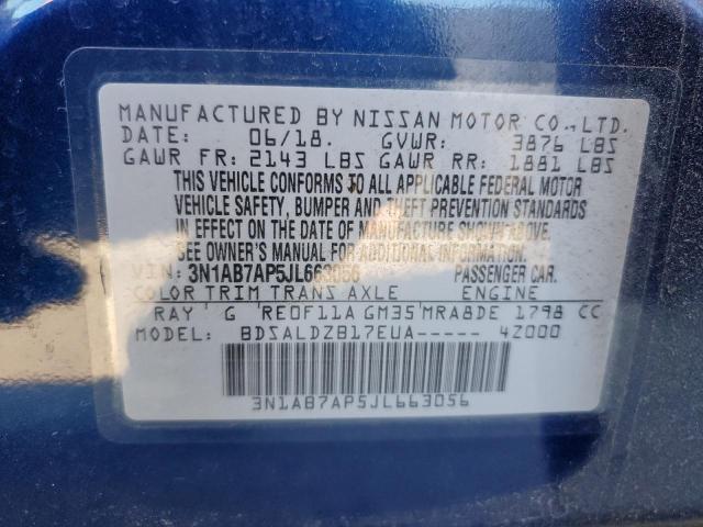 2018 NISSAN SENTRA S 3N1AB7AP5JL663056