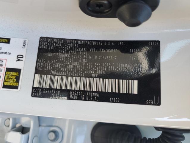 2024 TOYOTA COROLLA CR 7MUAAAAG2RV090254